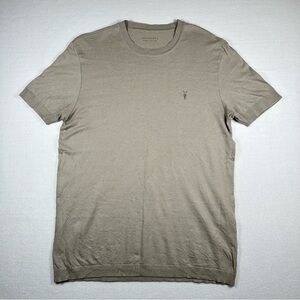 Allsaints Short Sleeve Parlour Crewneck T Shirt Soft Modal Blend Men's Size XL